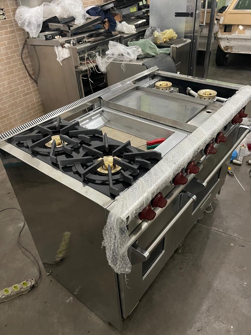 Equipamento finalizado e protegido após o reparo